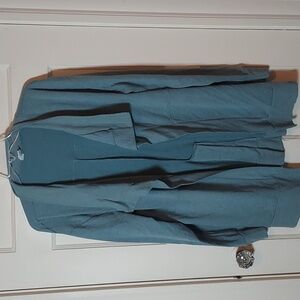 Marika Drape Open Active Cardigan Lightweight In Sage Green Size XL